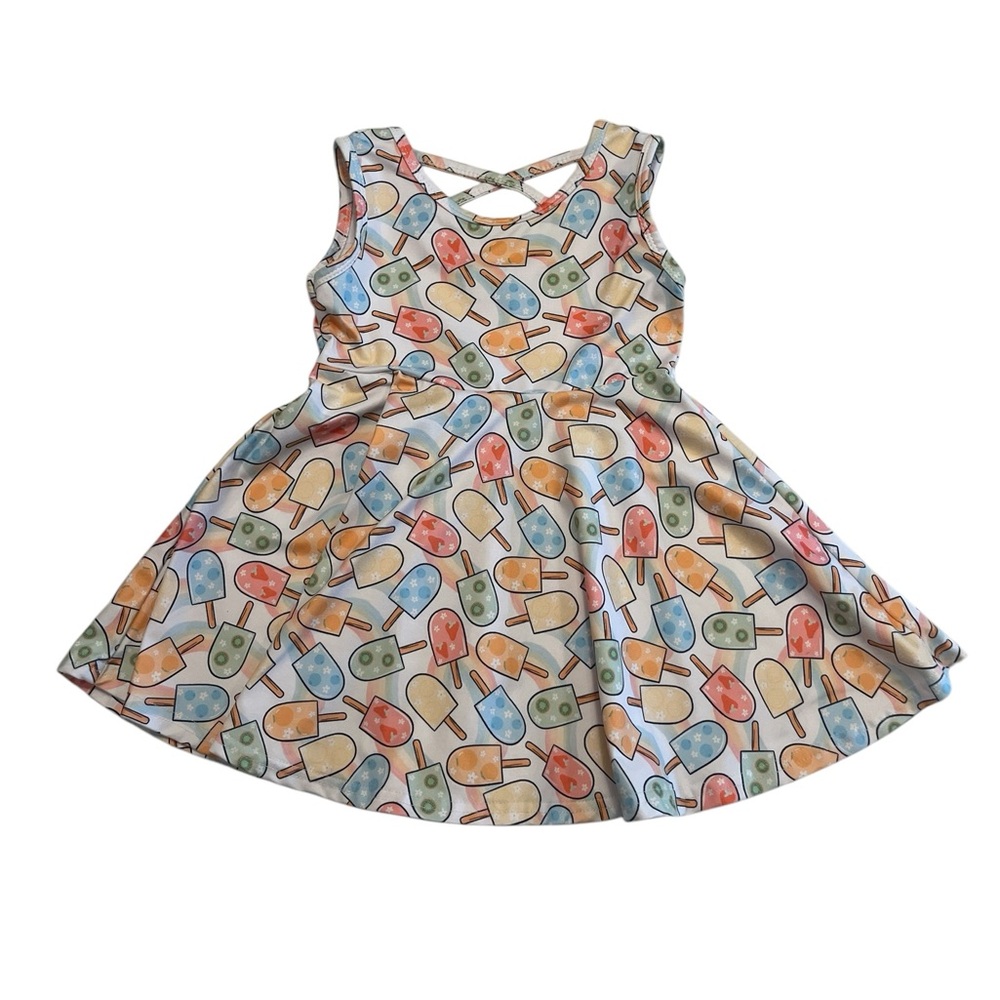 EUC Foxtail Lilies Popsicle Dress SUMMER Size 4T